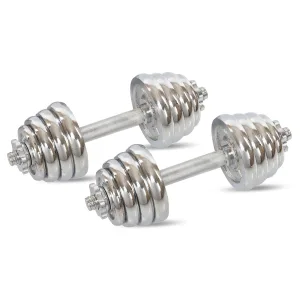 Гантелі розбірні хромовані 2 шт по 10 кг - 2 х 10 кг