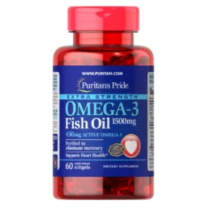Omega-3 Fish Oil підвищеної сили 1500 мг (450 мг Active Omega-3) - 60 софтгель