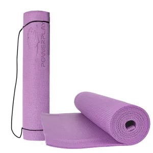 Килимок для йоги та фітнесу PowerPlay 4010 PVC Yoga Mat Лавандовий 173x61x0,6