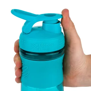 Шейкер спортивний пляшка BlenderBottle SportMixer Flip 820 мл бірюзово зелений