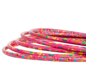 Обруч Bamsic "дівчинка" 53 см цільний гімнастичний пластиковий