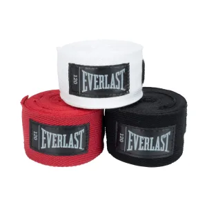 Набір боксерських бинтів Everlast Core Handwraps 3 Pack, унісекс (чорний/білий/червоний) 120 дюймів (304,8 см) (Оригінал) P00003251