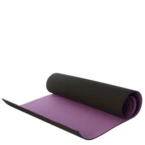 Килимок для фітнесу та йоги TPE+TC TPE-6BV 183 см 61 см 6 мм чорно-фіолетовий