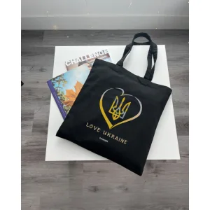 Екошопер BookOpt BK4036 Love Ukraine чорний