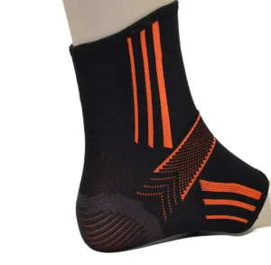 Бандажі на гомілкостоп Power System PS-6022 Ankle Support Evo Black/Orange 2 шт. - M