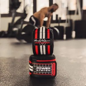 Knee Wraps Power System PS-3700 Knee Wraps Red/Black pair