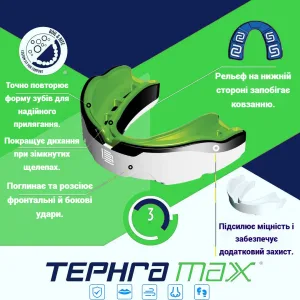 Капа MAKURA Tephra доросла (вік 11+) White/Black/Green (art.6017514130)