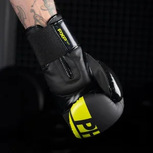Боксерські рукавиці Phantom APEX Elastic Neon Black/Yellow 10 унцій (бинти 4 м. в подарунок)