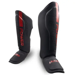 Захист гомілки і стопи PowerPlay 3052 чорно червоний - XL