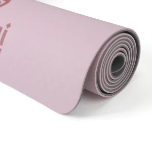 Килимок для фітнесу та йоги Sport TPE+TC 6 мм - світлий фіолетовий - сірий