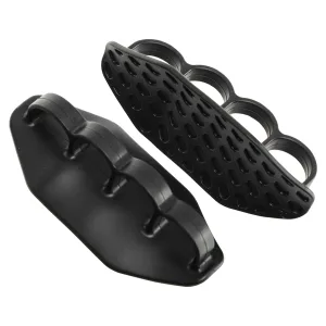 Накладки на долоні грипси Gym Grips силіконові, 2 шт, чорні - 12х5.5х3,5 см