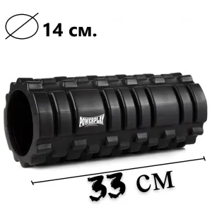 Набір для масажу та йоги PowerPlay PP_4096 (ролик 33*14 + 2-ва мячі) Black + резинка 11 кг.