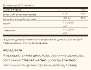 Lipotropic Factors - 100 таблеток