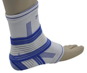 Бандажі на гомілкостоп Power System PS-6009 Ankle Support Pro Blue/білий 1 шт. S/M