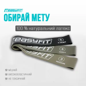 Резинки для фітнесу EasyFit MonoBand набір 3 шт
