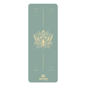 Килимок для йоги каучуковий поліуретан Pro ILLustration Sport Pro 183 см*68 см*5 мм бірюзовий