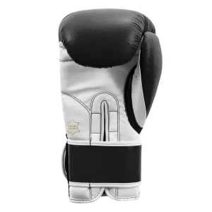 Рукавички боксерські рукавиці TITLE Boxing Pro Style Leather 3,0 Black/White 12 унцій (бинти 4 м. в комплекті)