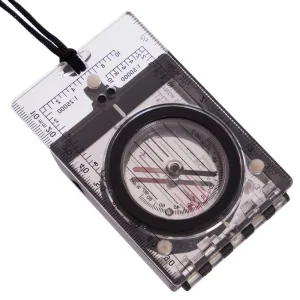Компас жидкостный планшетный в закрытом корпусе с зеркалом - 100x63 мм