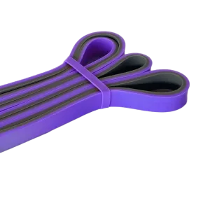 Resistance Loop Band (Fitness and CrossFit Rubber Band) PowerPlay 4116 Double Colors Purple/Gray (14-23 kg)