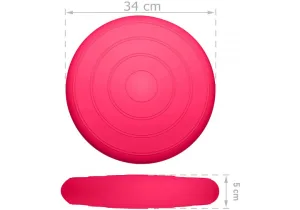 Балансувальна масажна подушка гладка EasyFit Balance Cushion рожевий