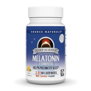 Sleep Science® Melatonin Complex™ 3 мг - 50 пастилок Апельсин