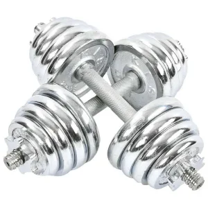 Гантелі розбірні хромовані 2 шт по 12,5 кг - 2 х 12.5 кг