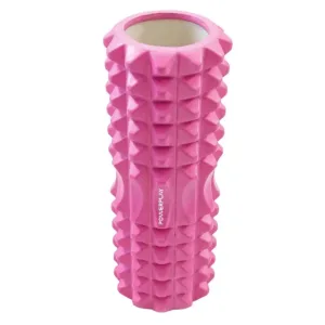 Масажний ролик роллер PowerPlay 4405 EVA Massage Рожевий Roller 33x12 см.