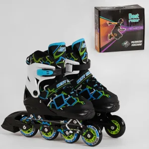 Ролики BEST ROLLER розмір 35-38 чорно-зелено-синій