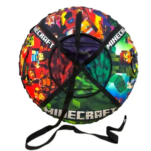 Надувні санки ватрушка з камерою "Майнкрафт" 120 см