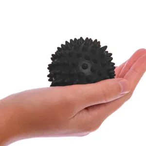 Масажний м'ячик EasyFit PVC 7,5 см жорсткий чорний