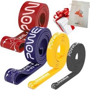 Еспандер-петля (гумка для фітнесу і кроссфіту) PowerPlay PP_0014 набір 4шт. опір 2-39кг. (сумарно 83кг.)