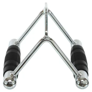 Double handle for low pulley cable machine