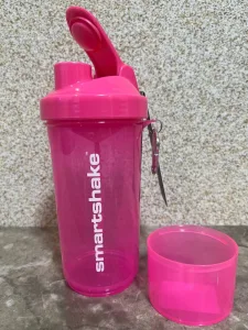 Шейкер спортивний SmartShake Slim 500 мл Neon Pink