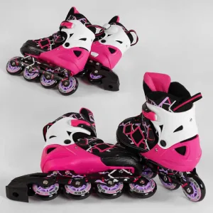 Ролики BEST ROLLER розмір 35-38 чорно-рожевий