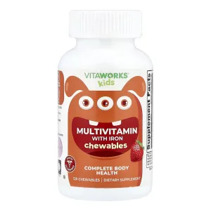 VitaWorks Kids Multivitamin with Iron - 120 жув. таблеток