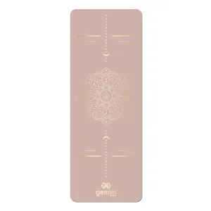 Килимок для йоги каучуковий поліуретан Sport Pro 183 см*68 см*5 мм пудровий