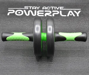 Колесо для преса подвійне PowerPlay 4327 Dual-Core Ab Wheel Чорно-червоне