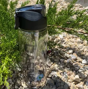 Пляшка для води CASNO 1000 мл KXN-1258 чорна