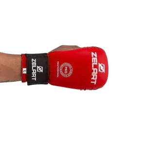 Рукавички накладки для карате Zelart червоний S