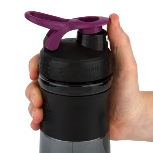 Шейкер спортивний пляшка BlenderBottle SportMixer Flip 820 мл чорний/Plum
