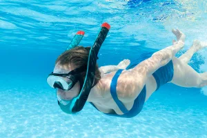 Полнолицевая маска для плавания BESTWAY 14+