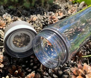 Пляшка для води CASNO 1000 мл KXN-1111 сіра