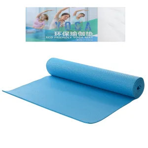 Килимок для фітнесу та йоги PVC GPVC-6LBL 173 см 61 см 6 мм блакитний