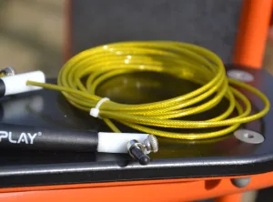 Скакалка швидкісна PowerPlay 4202 Ultra Speed Rope Жовта 2,9 m.