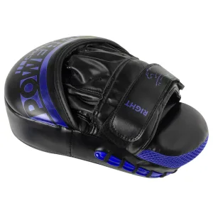 Лапи боксерські PowerPlay 3041 Challanger чорно-сині PU [пара]