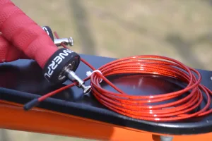 Скакалка швидкісна на підшипниках PowerPlay 4208 Fitness Jump Rope червона (3m.)