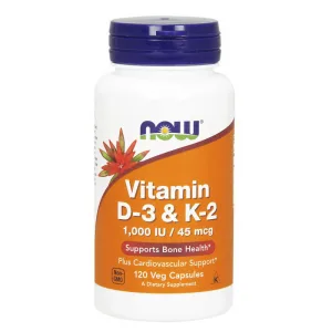 Vitamin D-3 & K-2 1000 IU/45 мкг - 120 капсул