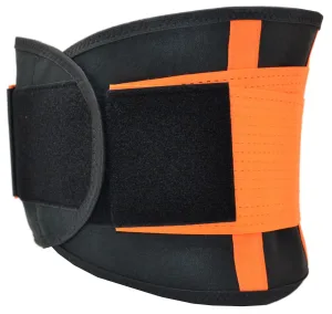 Compression Belt MadMax MFA-277 Slimming belt Black/neon orange L