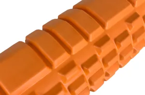 Масажний ролик EasyFit Grid Roller 33 см v.1,1 міцний масажер помаранчевий