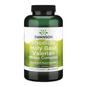 Rhodiola Holy Basil Valerian stress Complex - 180 капсул